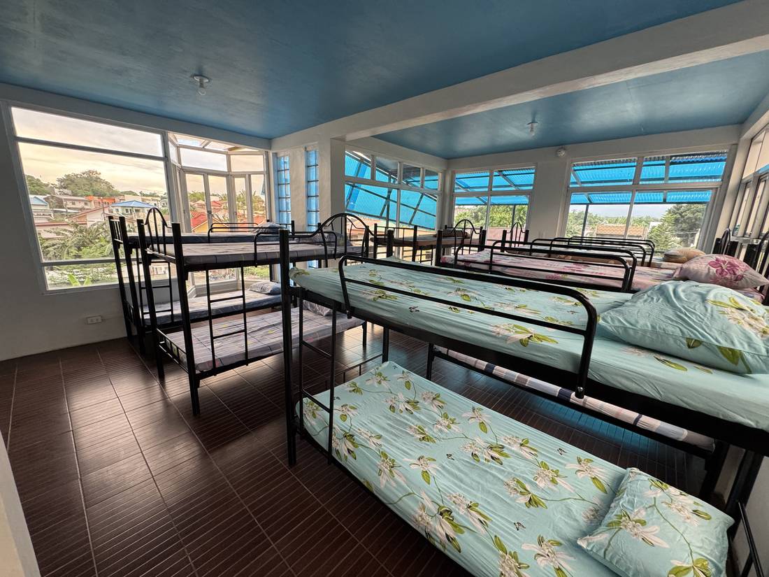 Room of bunk beds